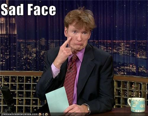 Conan O'Brien Sad Face Funny Picture