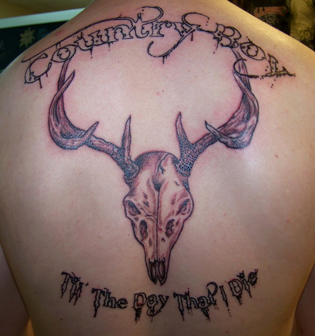 Country Boy Tattoo On Back Body