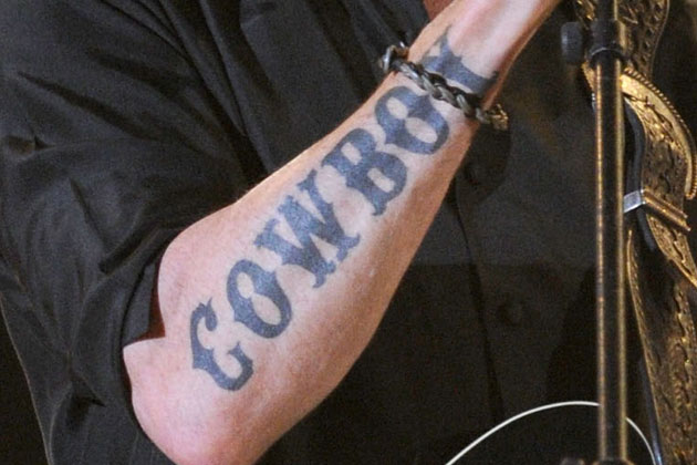 Cow Boy Country Tattoo On Right Arm