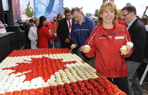 Cupcakes Distributed During Canada Day Celebrations