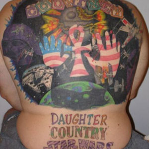 Daughter Country Tattoo On Back Body