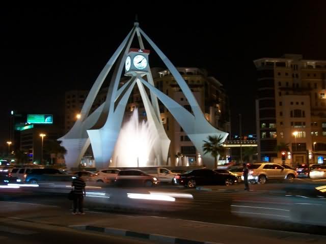 Deira Clock Tower Night View Picture
