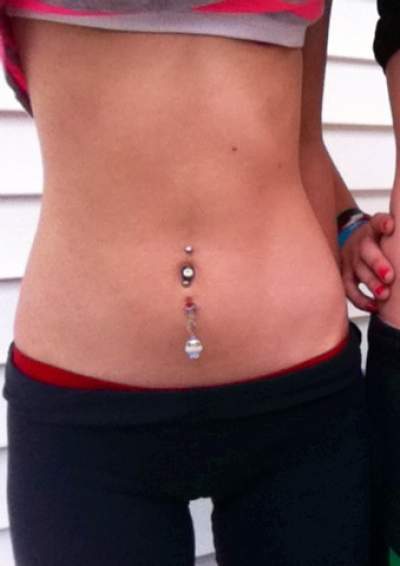 Double Belly Piercing Picture For Girls.