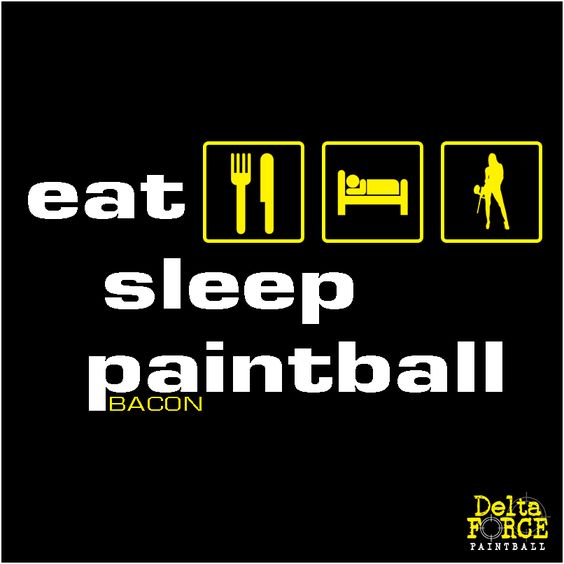 Eat Sleep Paintball Funny Meme Image