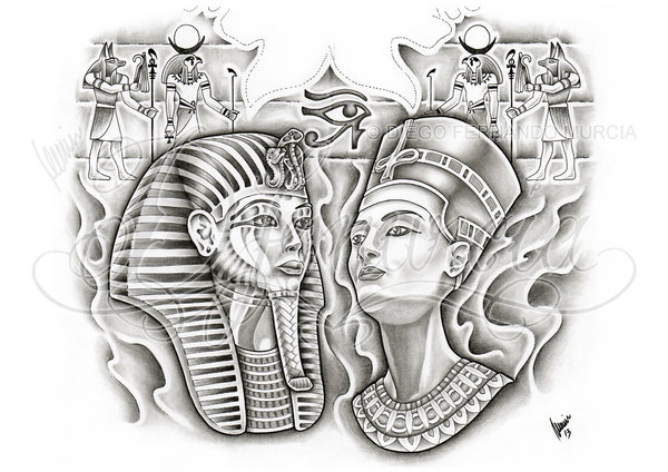 Egyptian God Tattoo Designs by Dfmurcia