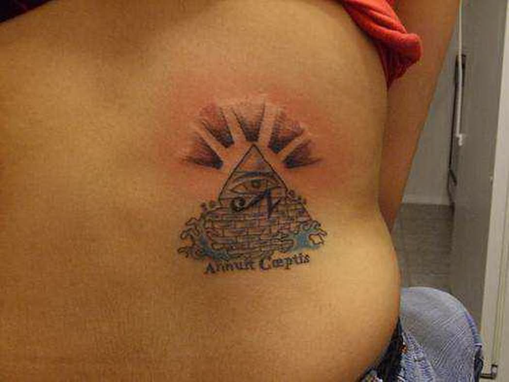 Egyptian Tattoo On Back Body