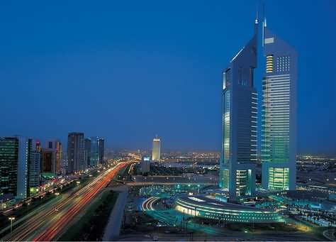 Emirates Towers At Night Picture