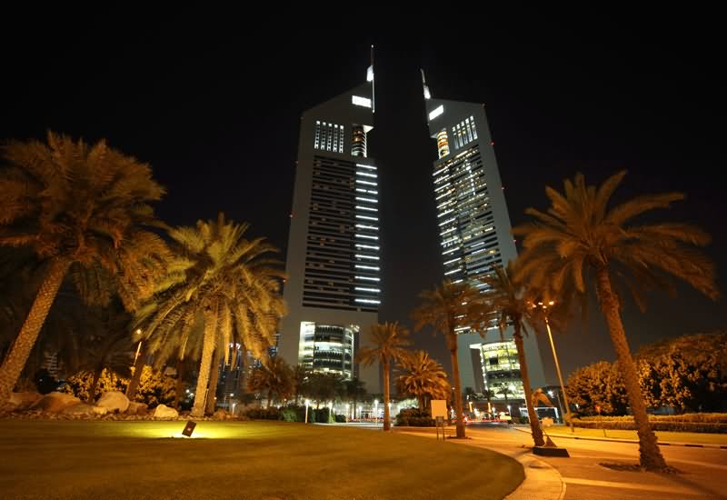 Emirates Towers At Night