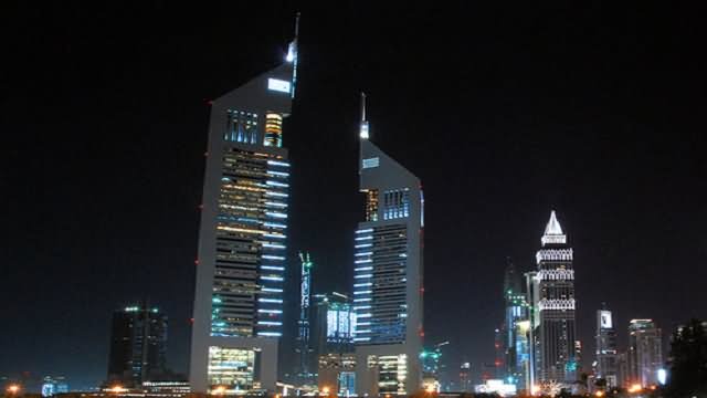 Emirates Towers Night View Picture