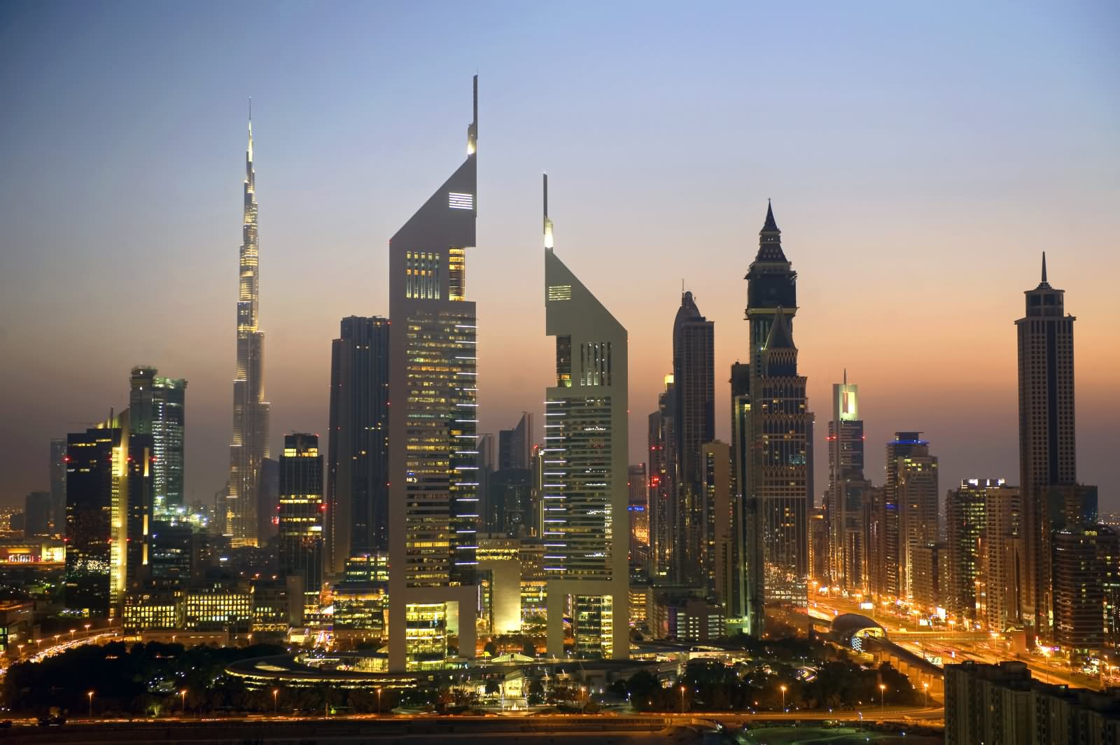 Emirates Towers Night View