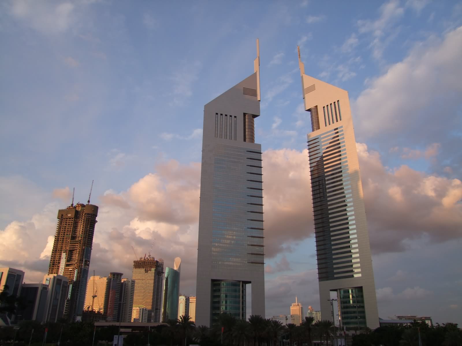 Emirates Towers On Sheikh Zayed Road In Dubai