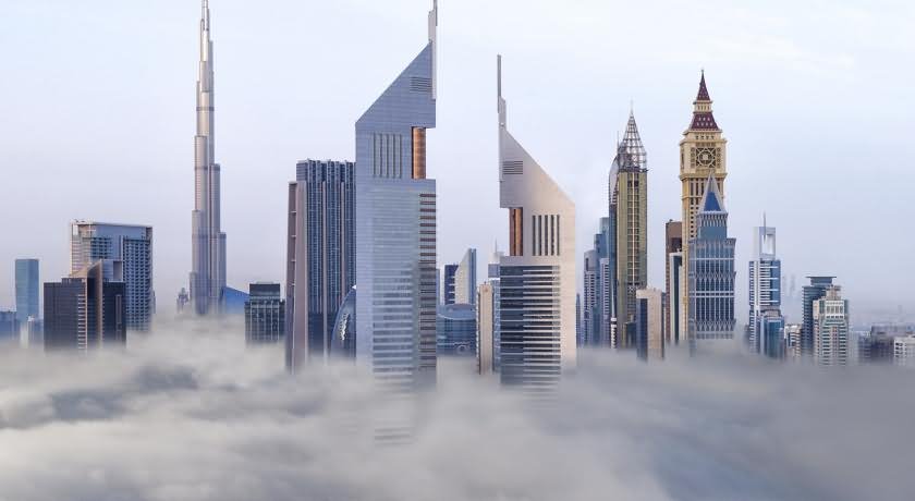 Emirates Towers Skyscrapers In Dubai