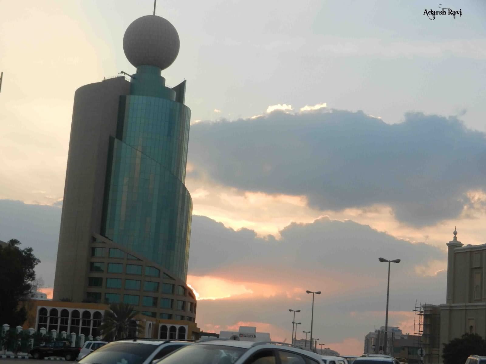 Etisalat Tower At The Time Of Sunset Picture