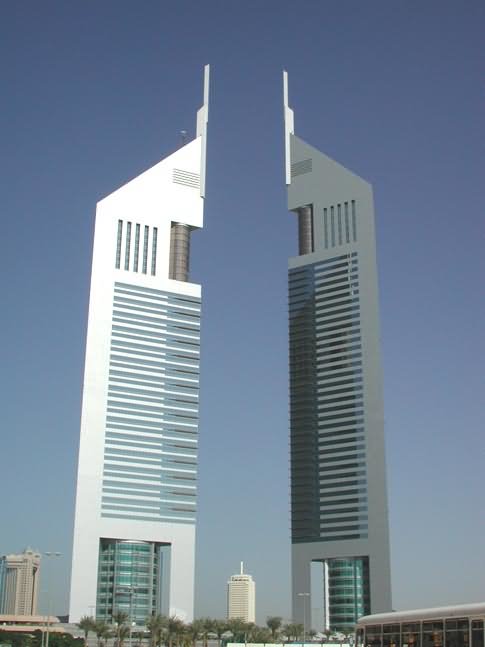 Front View Of The Emirates Towers, Dubai