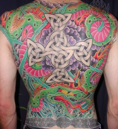 Full Back Celtic Irish Tattoo