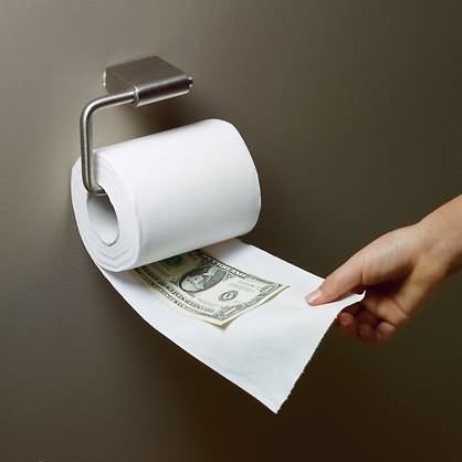 Funny April Fools Toilet Paper Picture