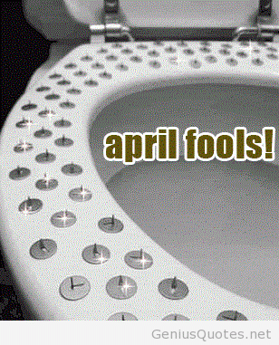 Funny April Fools Toilet Seat Image