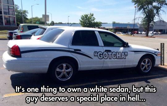 Funny Cop Meme Gotcha Car Picture