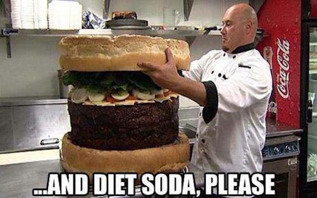 Funny Food Meme And Diet Soda Please Image
