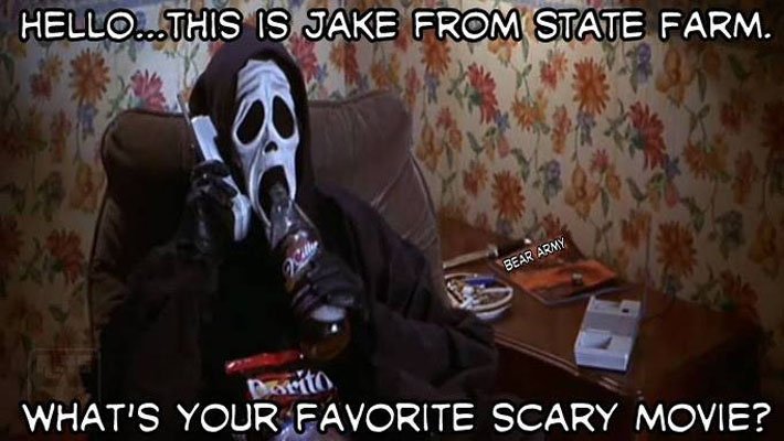 Funny Scary Meme Hello This Is Jek From State Farm Image