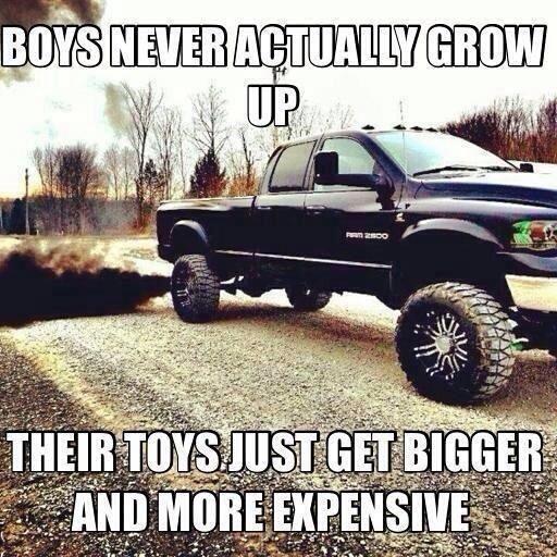 Funny Truck Meme Boys Never Actually Grow Up Picture