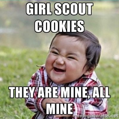 Girl Scout Cookies Funny Meme Image