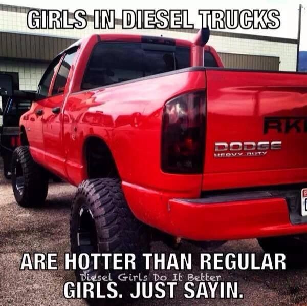 Girls In Diesel Truck Funny Meme Image
