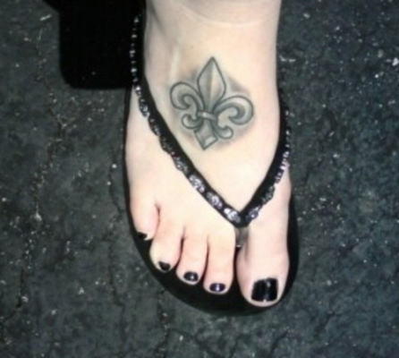 9+ Fleur De Lis Tattoos On Foot