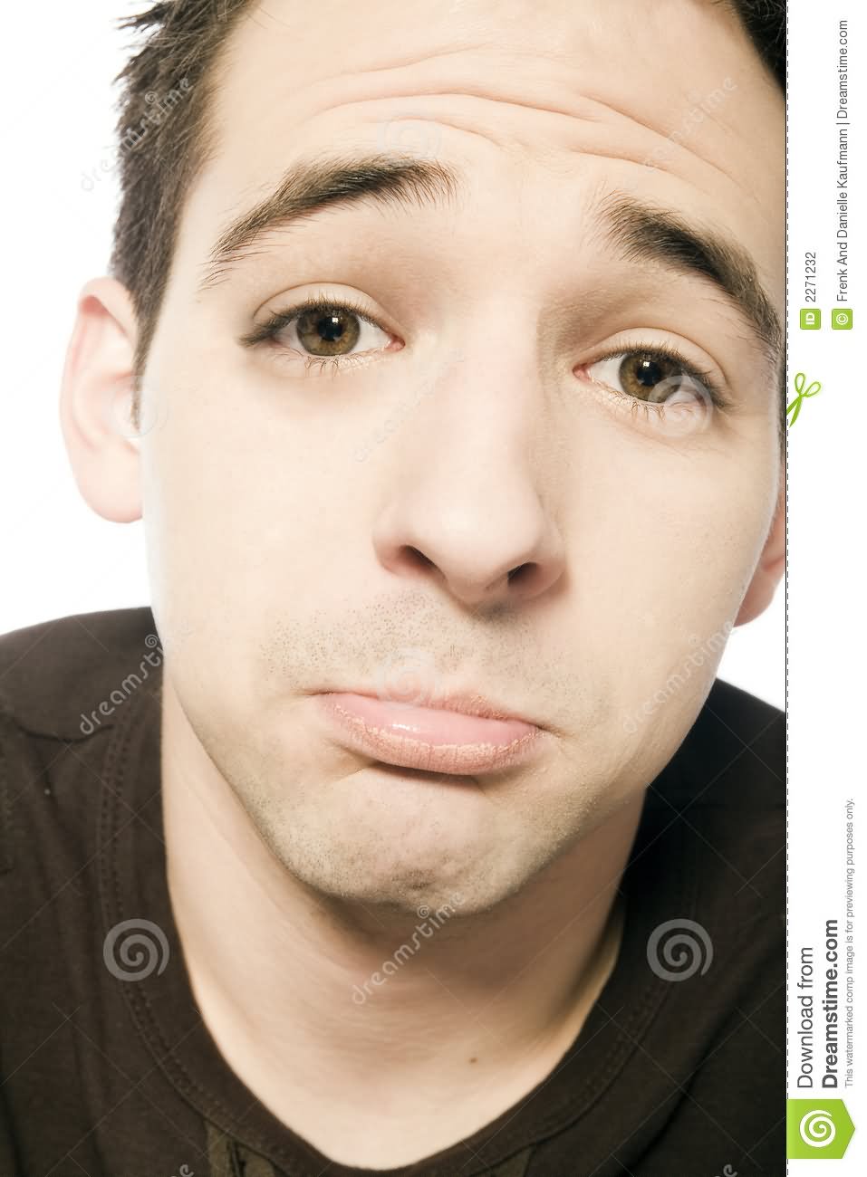 Guy With Sad Face Funny Picture
