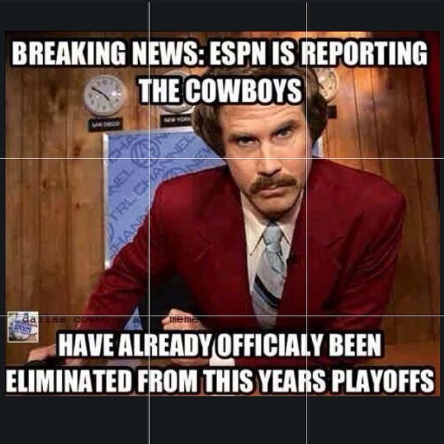 Have Already Officially Been Eliminated From This Years Playoffs Funny Cowboy Meme Picture