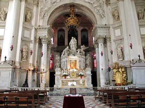 High Altar Inside The Santa Maria della Salute, Venice