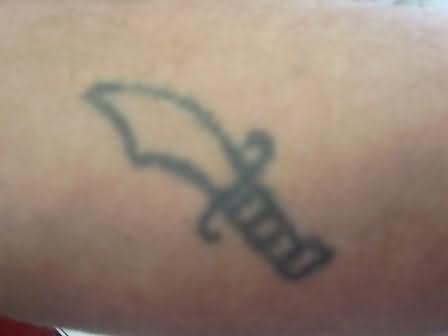 Homemade Dagger Tattoo Image