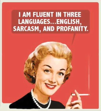 I Am Fluent In Three Languages Funny Vintage Meme Image