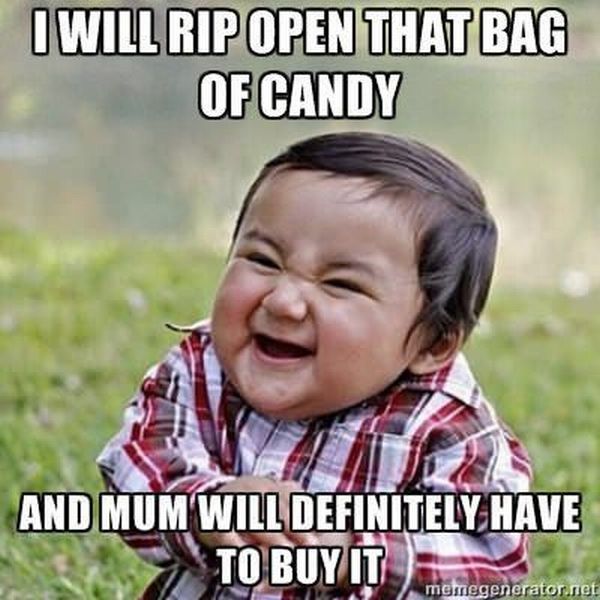 I Will Rip Open That Bag Of Candy Funny Meme Picture