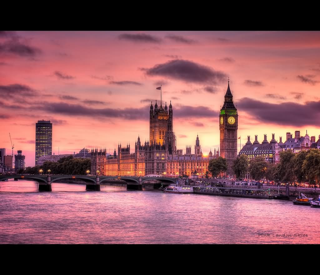Incredible Sunset Picture Of Big Ben Westminster Palace London
