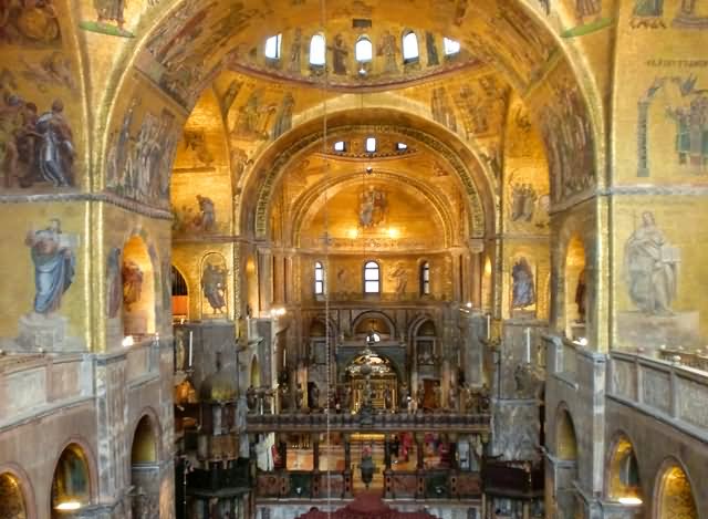 Inside View Of St Mark's Basilica