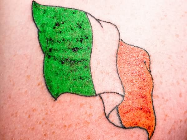 Irish Flag Tattoo For Men