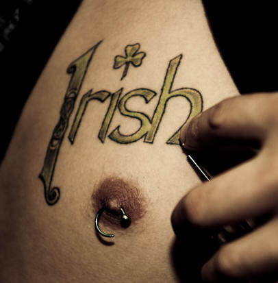 Irish Tattoo On Chest