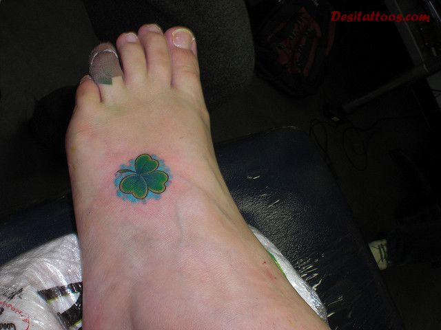 Irish Tattoo On Left Foot
