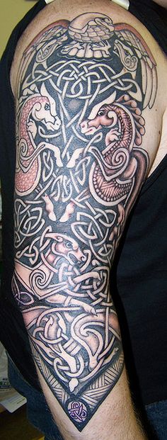 Irish Tattoo On Right Sleeve