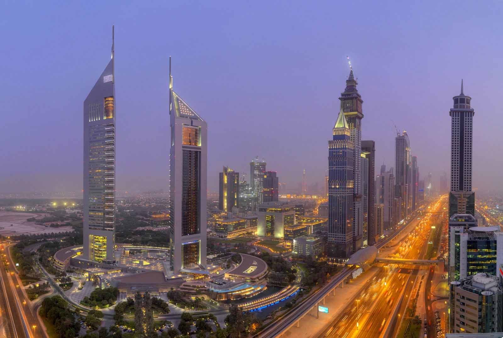 Jumeirah Emirates Towers At Night
