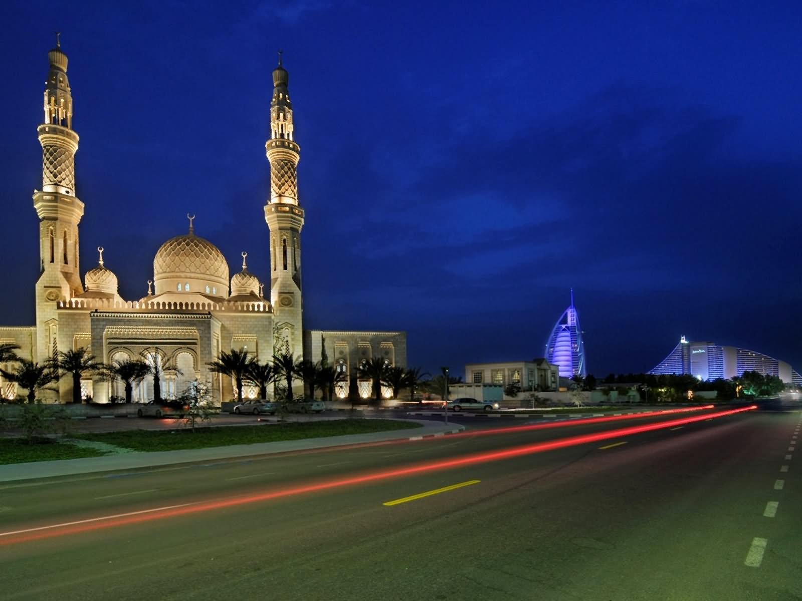 Jumeirah Mosque At Night