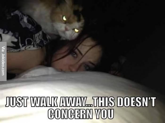 Just Walk Away This Doesn't Concern You Funny Scary Meme Image