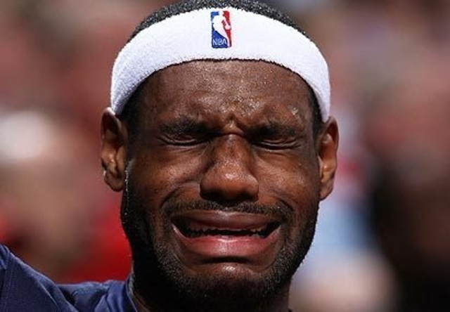 LeBron James Funny Sad Face Picture For Facebook