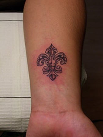 Left Forearm Fleur De Lis Tattoo