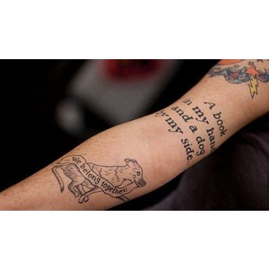 Literary From Book Tattoo Design For Sleeve