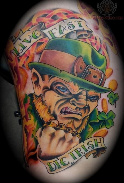 Live Fast Die Irish Tattoo