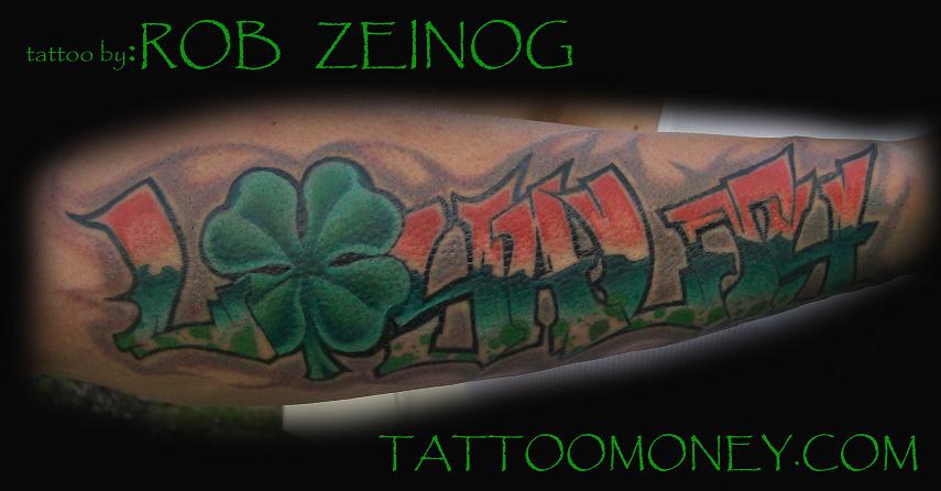 Luck Of The Irish Tattoo by Rob Zeinog