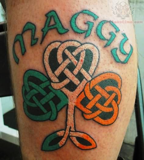 Maggy Irish Pride Tattoo On Arm