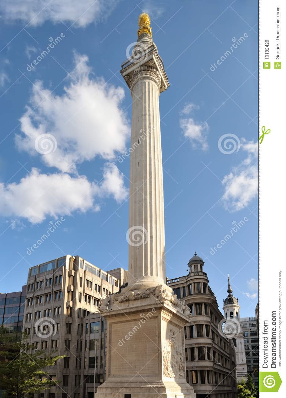 Monument To The Great Fire of London, England